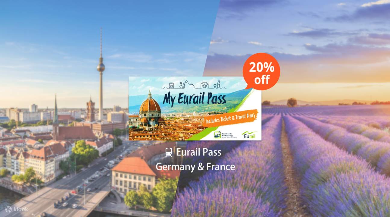 Eurail Pass for Germany & France (4, 5, 6, 8 or 10 Days) Klook United